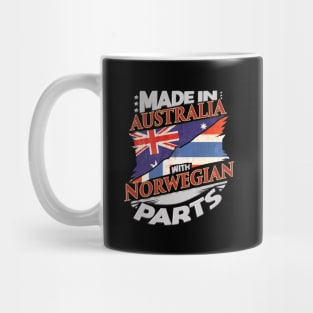 Made In Australia With Norwegian Parts - Gift for Norwegian From Norway Mug